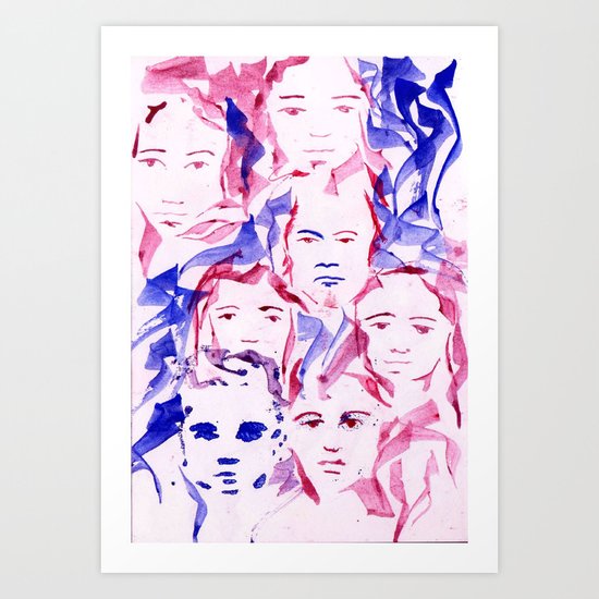 ROSTROS Art Print