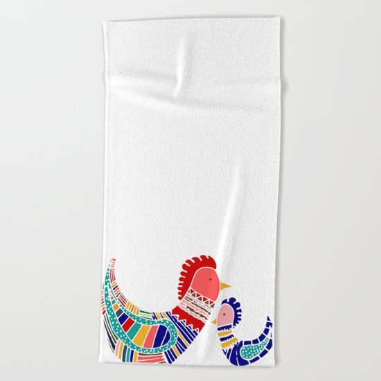 Rooster Beach Towel