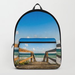 Head to the Beach - Boardwalk Leads to Summer Fun in Florida Backpack