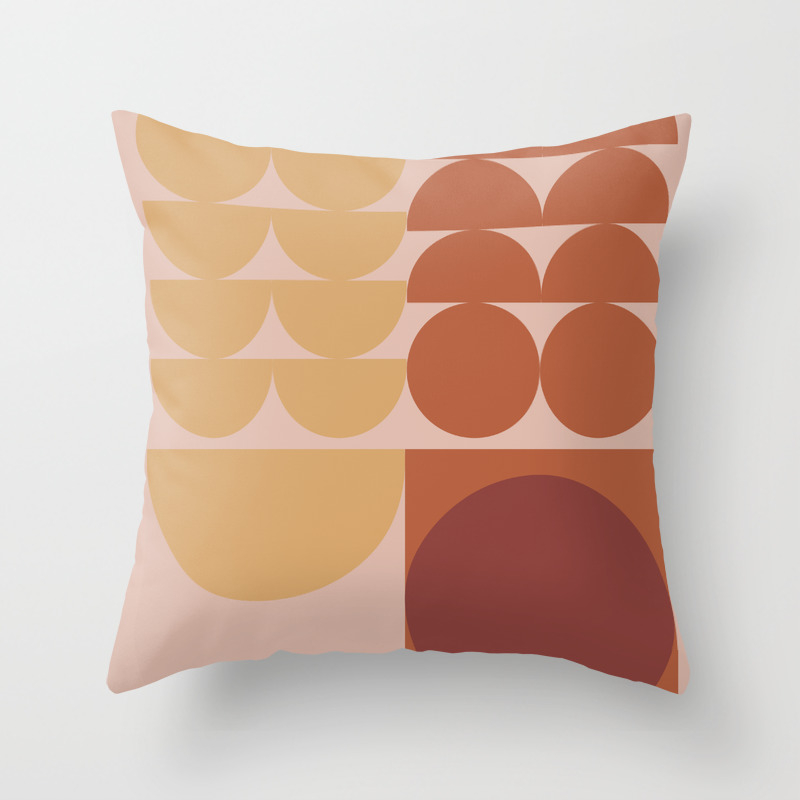 Pink Brown Throw Pillow By Nileshkikuuchise Society6