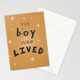 The Boy Who Lived Stationery Card