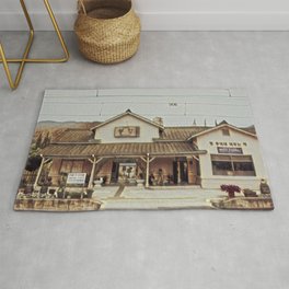 Small country train station Rug