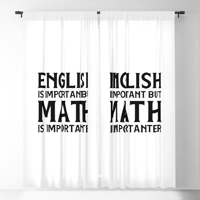 English Is Important  Blackout Curtain