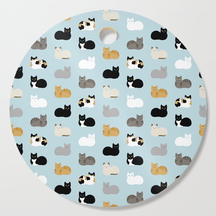 Cat Loaf Print Cutting Board