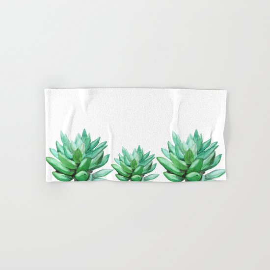 succulent echeveria Hand & Bath Towel