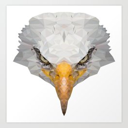 Bald eagle eagle head design Art Print