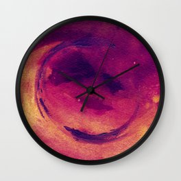 Wind in Waves Wall Clock