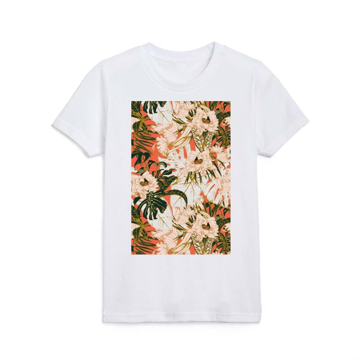 Flowering tropical coral bloom Kids T Shirt