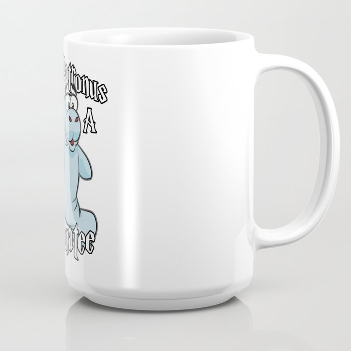 My Patronus Is A Manatee Cartoon Wizard Magician Coffee Mug By Moonpie90 Society6