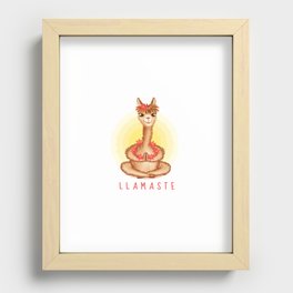 Llamaste Recessed Framed Print