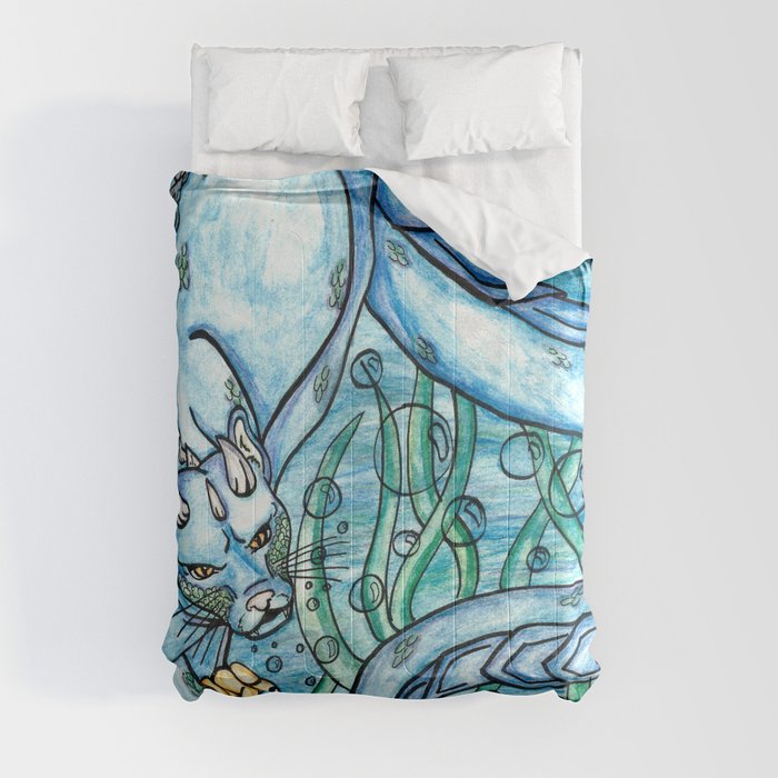 Underwater Panther Comforter