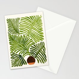 Summer Fern Simple Modern Watercolor Stationery Card