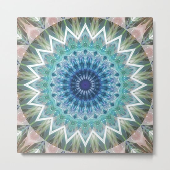 Mandala Turmalin Metal Print