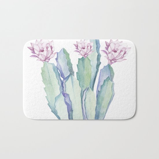 Cactus in Love Bath Mat