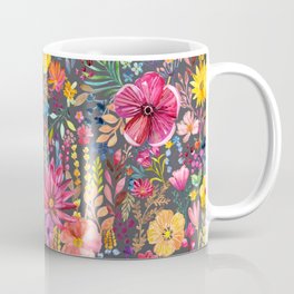 Wildflowers on gray Coffee Mug