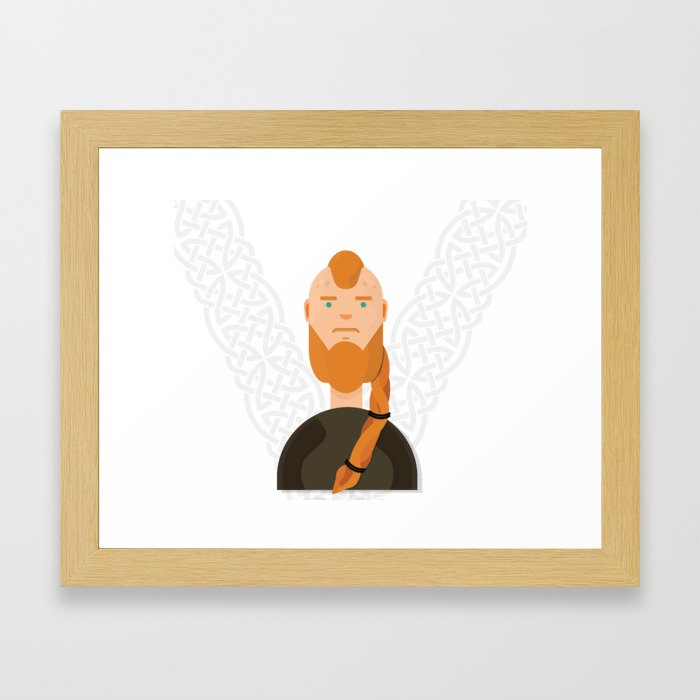 Ragnar Lodbrok-Vikings Framed Art Print