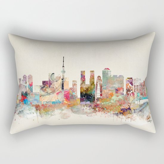 tokyo japan skyline Rectangular Pillow