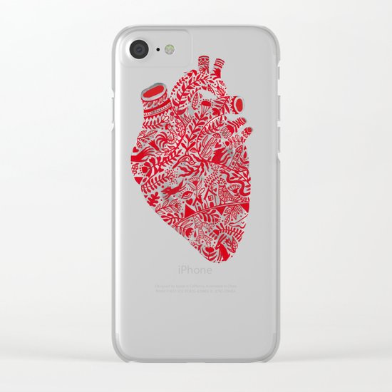 Lonely hearts Clear iPhone Case