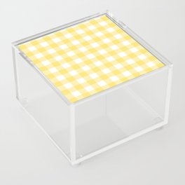 Classic Check - light yellow Acrylic Box