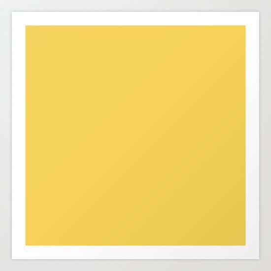 Sunshine Yellow Solid Color Collection Art Print By Fineearthprints Society6
