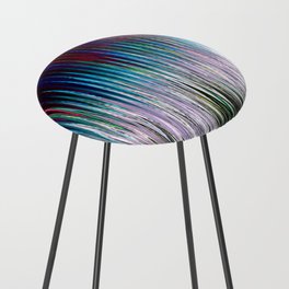 Distorted Zigzag Counter Stool