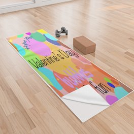 Hope Your Valentine's Day Bubbles With Fun Yoga Towel