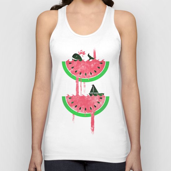 Watermelon falls Final Unisex Tank Top
