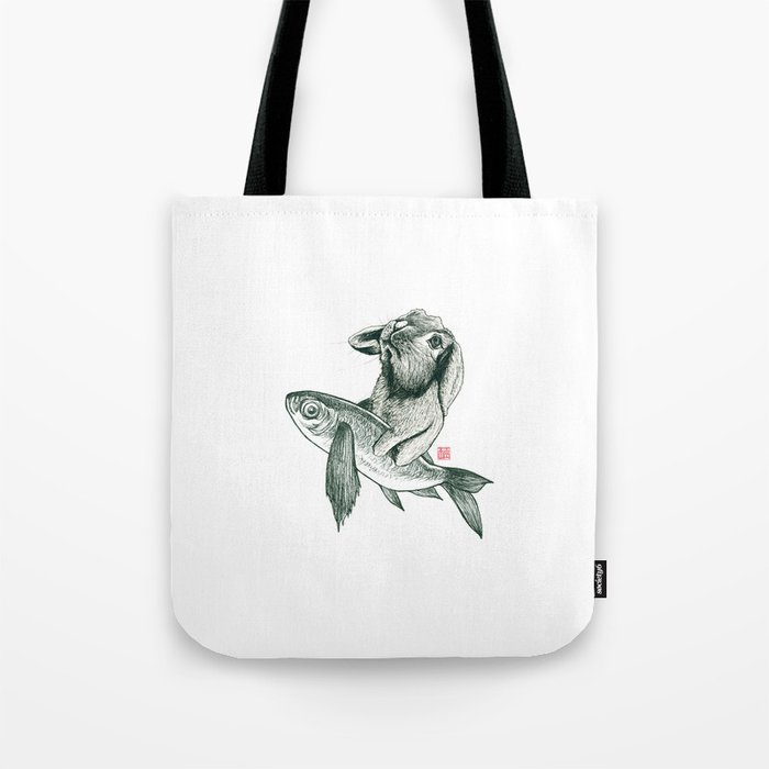 Rabbit & Rocketfish Tote Bag