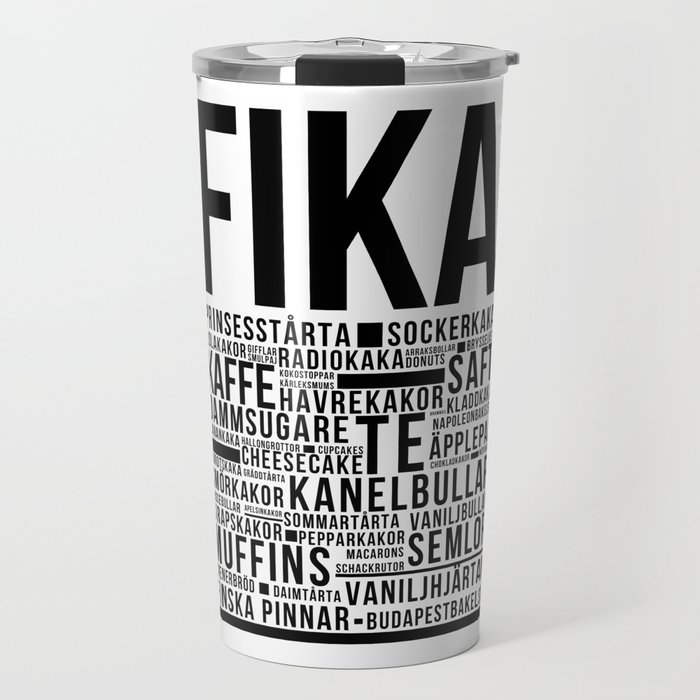 Fika Love definition bakery coffee Travel Mug