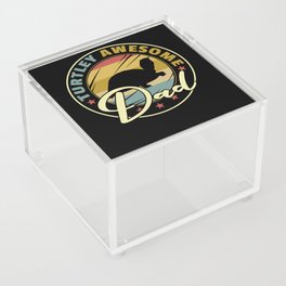 Turtley Awesome Dad Funny Shark Father's Day Gift Acrylic Box