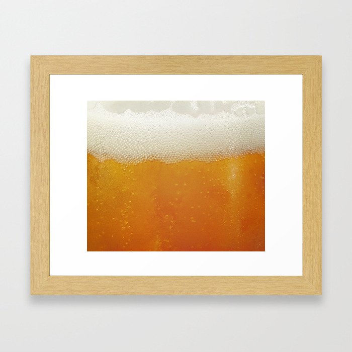 Beer Bubbles Framed Art Print