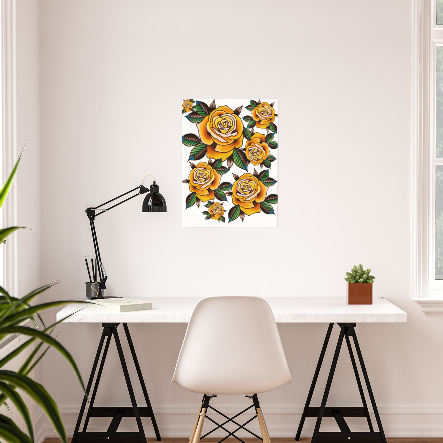 Tis But A Yellow Rose Poster By Kerlz Society6