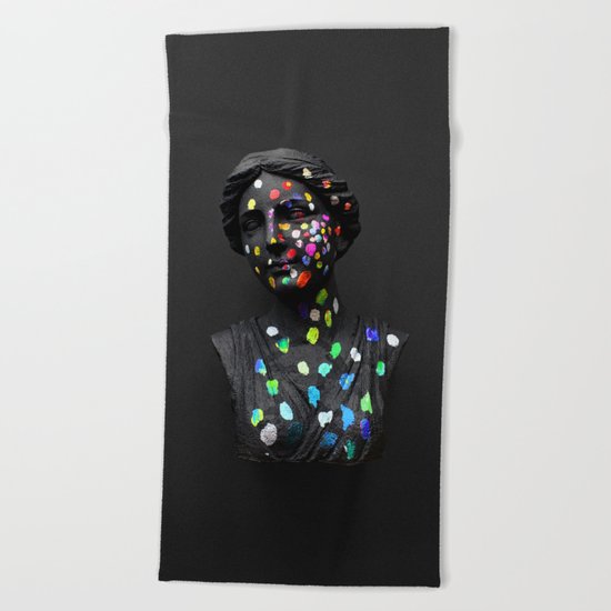 When She Thought of Stars Beach Towel