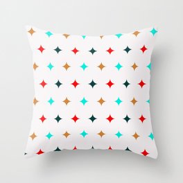 Abstract Geometric Christmas Pattern 10 Throw Pillow