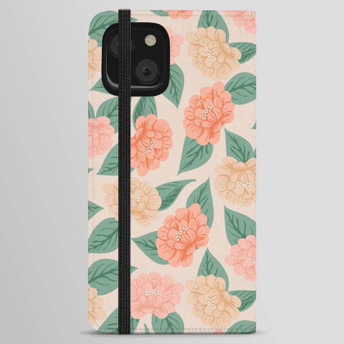 Into the meadow - off-white and pinks iPhone Wallet Case