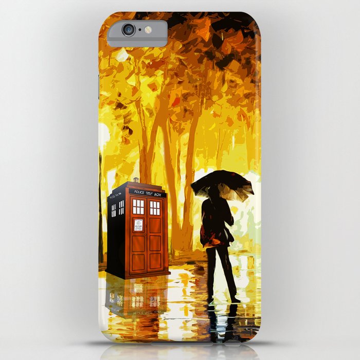 Somebody Looking The Tardis iPhone Case