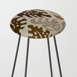 Tropical Leaf pattern 004 Counter Stool