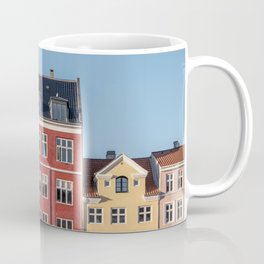 Colorful houses I Nyhavn, Copenhagen, Denmark I Scandinavian architecture I Vintage pastel colors Coffee Mug