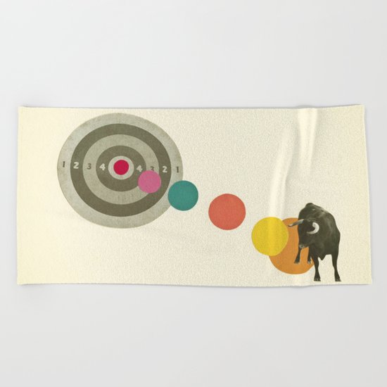 Bull's Eye : Taurus Beach Towel