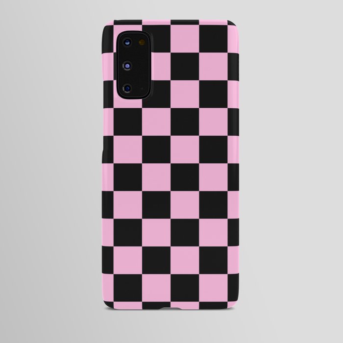 Checkered (Black & Pink Pattern) Android Case