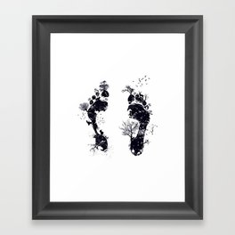 Nature's footprint Framed Art Print