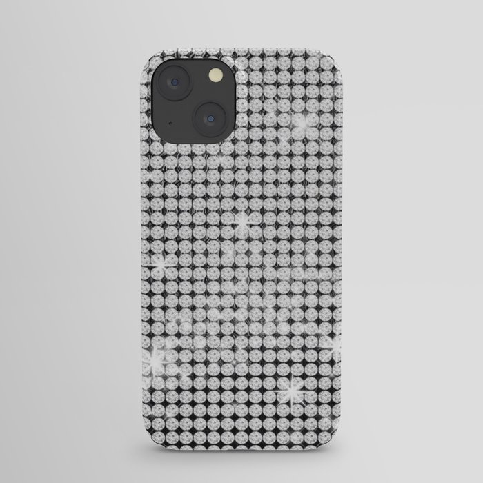 Silver Pearl Diamond Bling iPhone Case