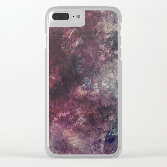 acrylic grunge Clear iPhone Case