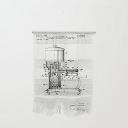 Espresso Machine Patent Artwork Wall Hanging