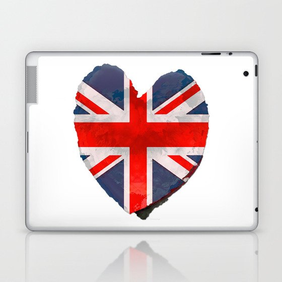 I Love The UK - British Flag Art Laptop & iPad Skin