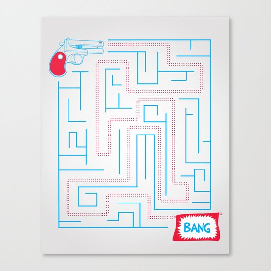 Bang! Canvas Print