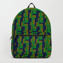 green pattern Backpack