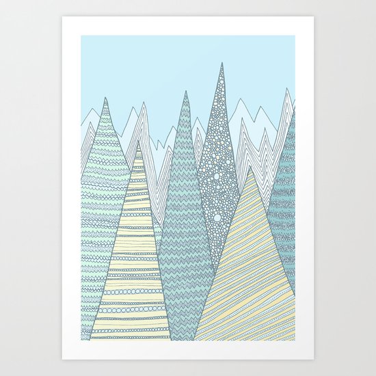 Summer Mountains Art Print