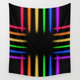 NEON NEEDLES. Wall Tapestry