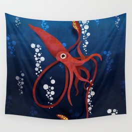 Giant Squid  Wall Tapestry
